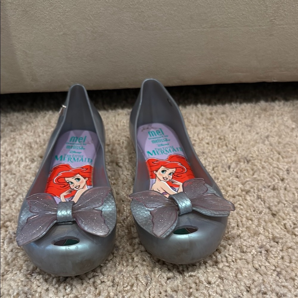 Mini Melissa Silver Dress Shoes Elegant Design
